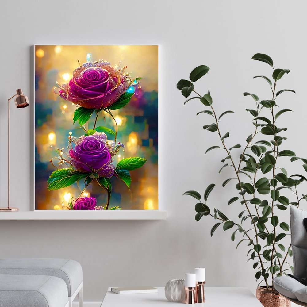 Purple Flower | Diamond Painting