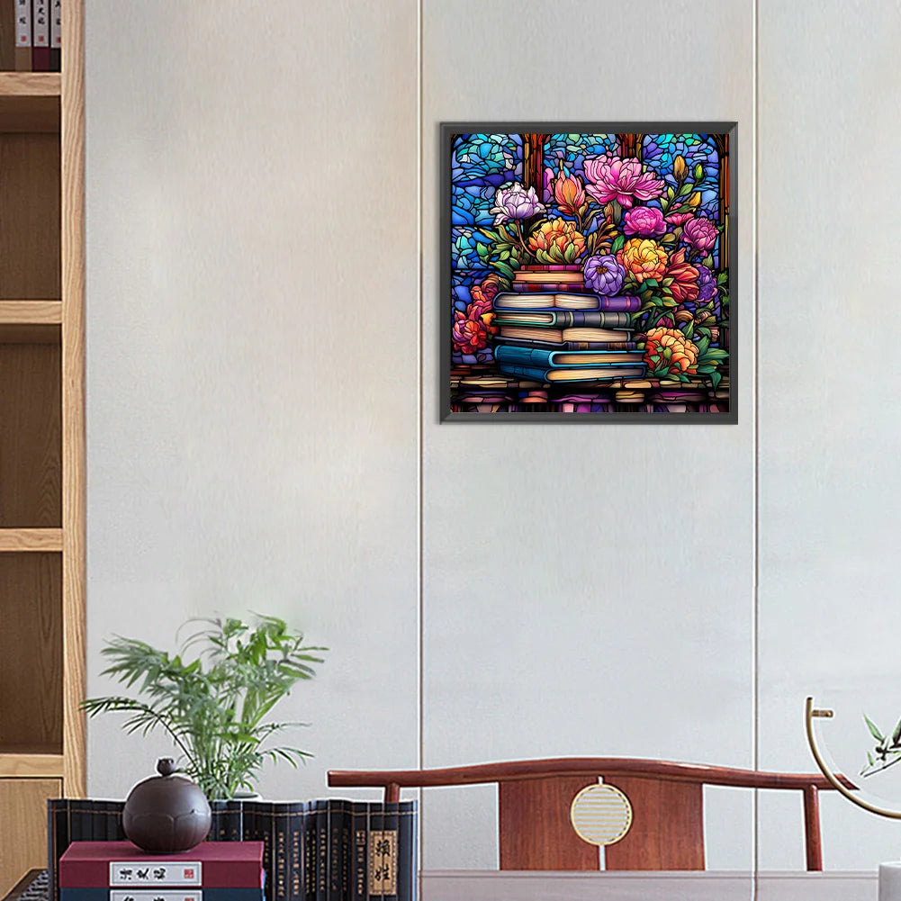 Books Flower | Diamond Painting