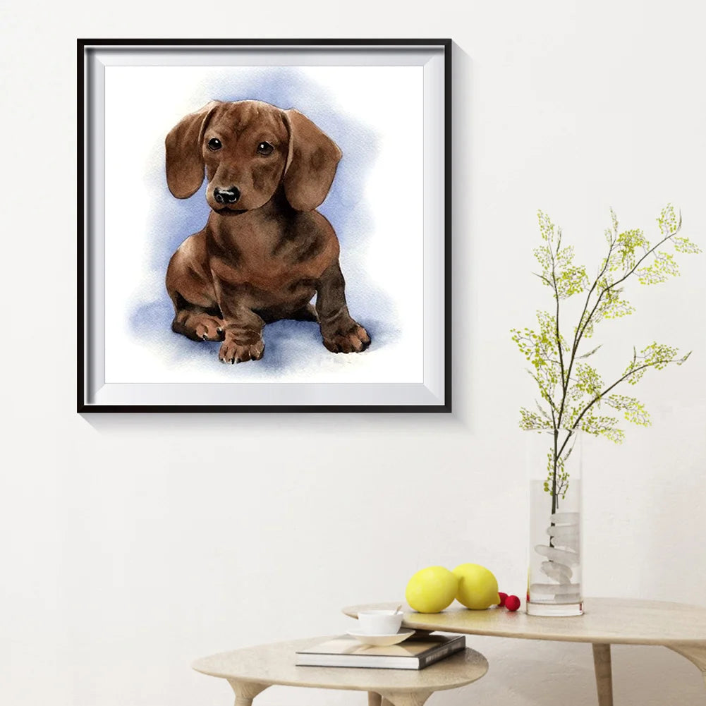 Brown Dog | Diamond Painting