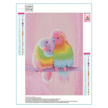 Love Birds Parrot | Diamond Painting