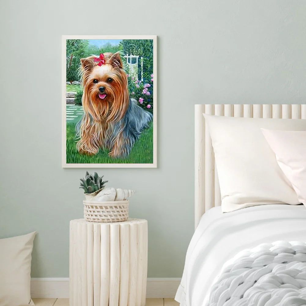 Cute Dog Yorkie | Diamond Painting