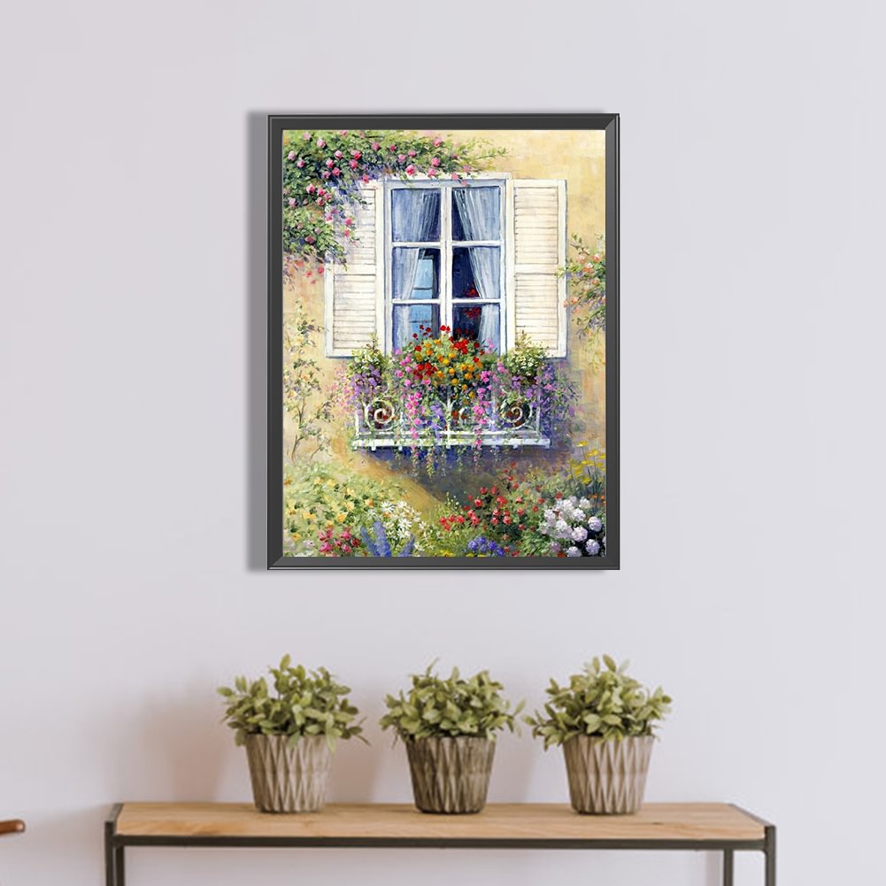 Window Flower | Diamond Painting