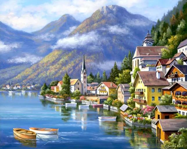 Beautiful Country | Cross Stitch Embroidery