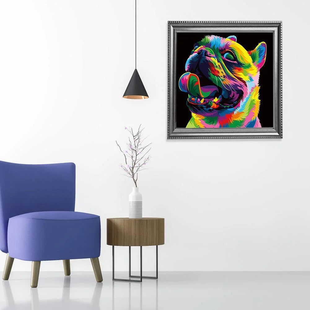 Colorful Dog French Bulldog | Diamond Painting