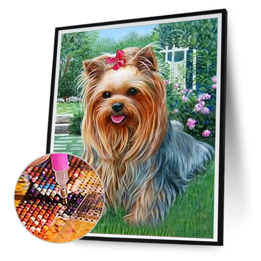 Cute Dog Yorkie | Diamond Painting