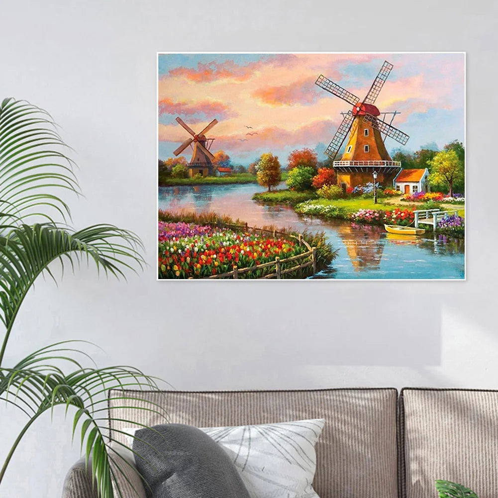 Windmill House | Diamond Painting