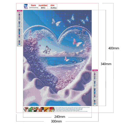 Beach Love Butterfly | Diamond Painting