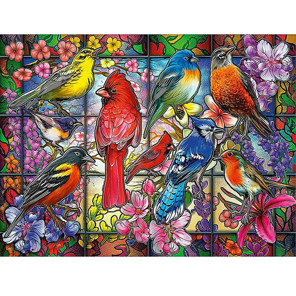 Cardinal Bird | Cross Stitch Embroidery