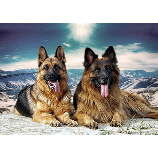 Mountain Dog German Shepherd | Cross Stitch Embroidery