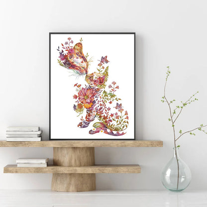 Cat And Butterfly | Diamond Painting