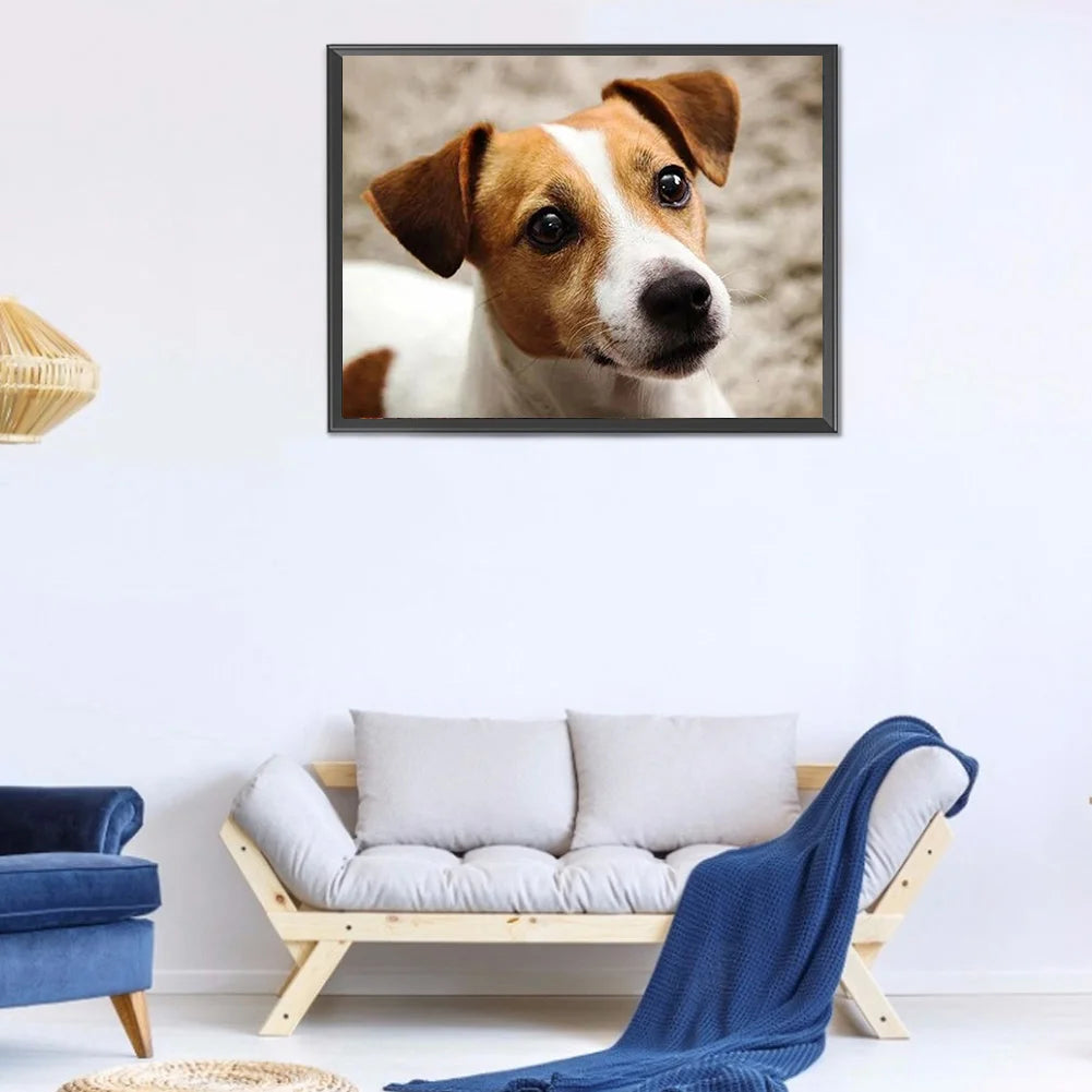 Cute Dog Jack Russell | Diamond Painting