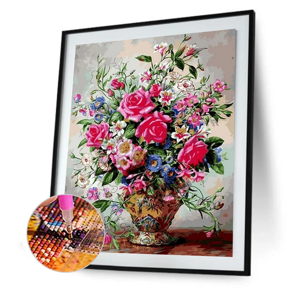 Flower In The Vase | Diamond Painting