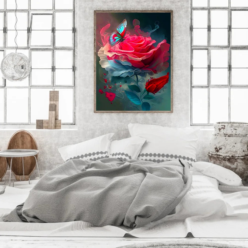 Rose Butterfly | Diamond Painting