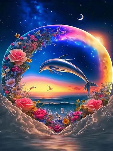 Dolphin | Cross Stitch Embroidery