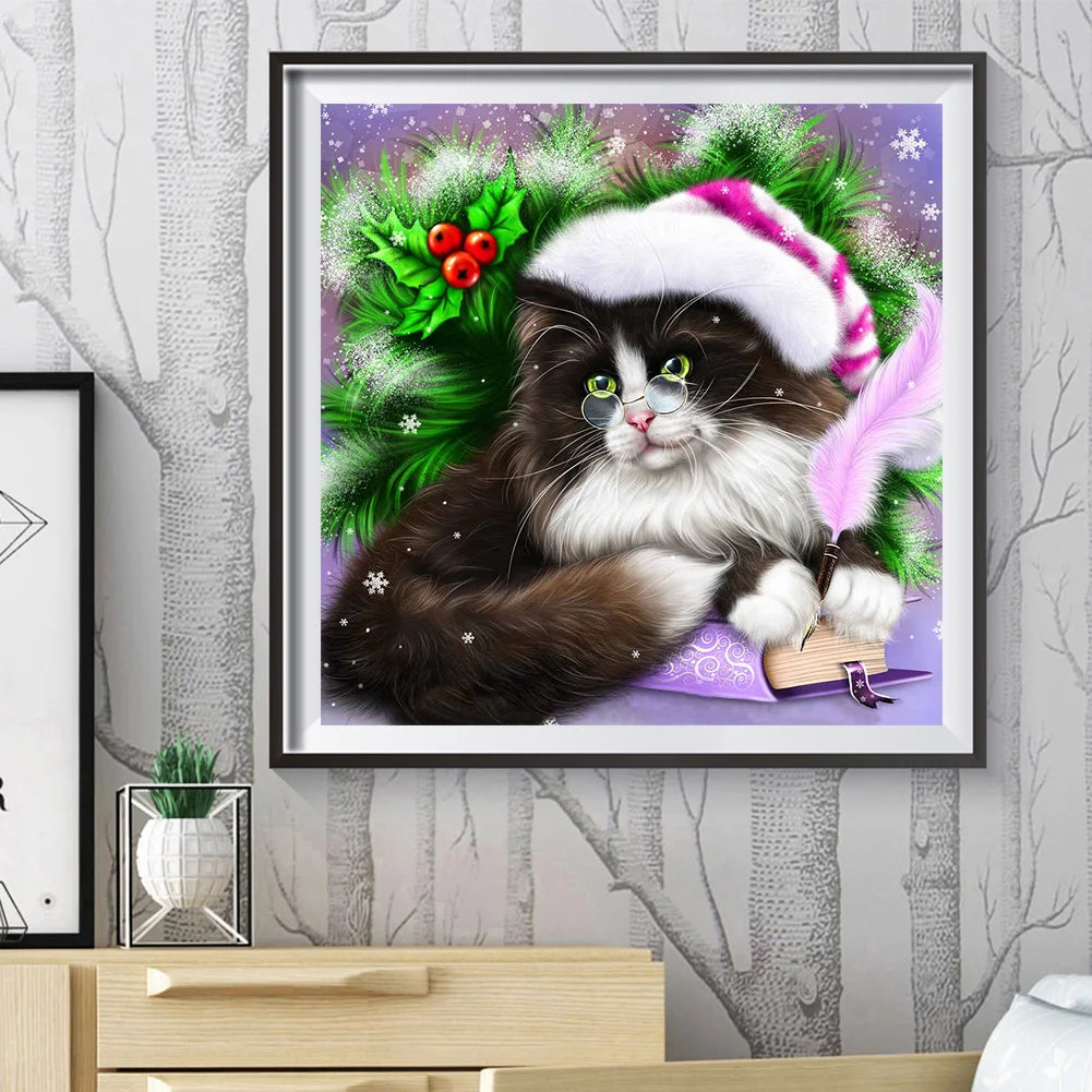 Christmas Cat | Diamond Painting