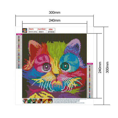 Colorful Cat | Diamond Painting