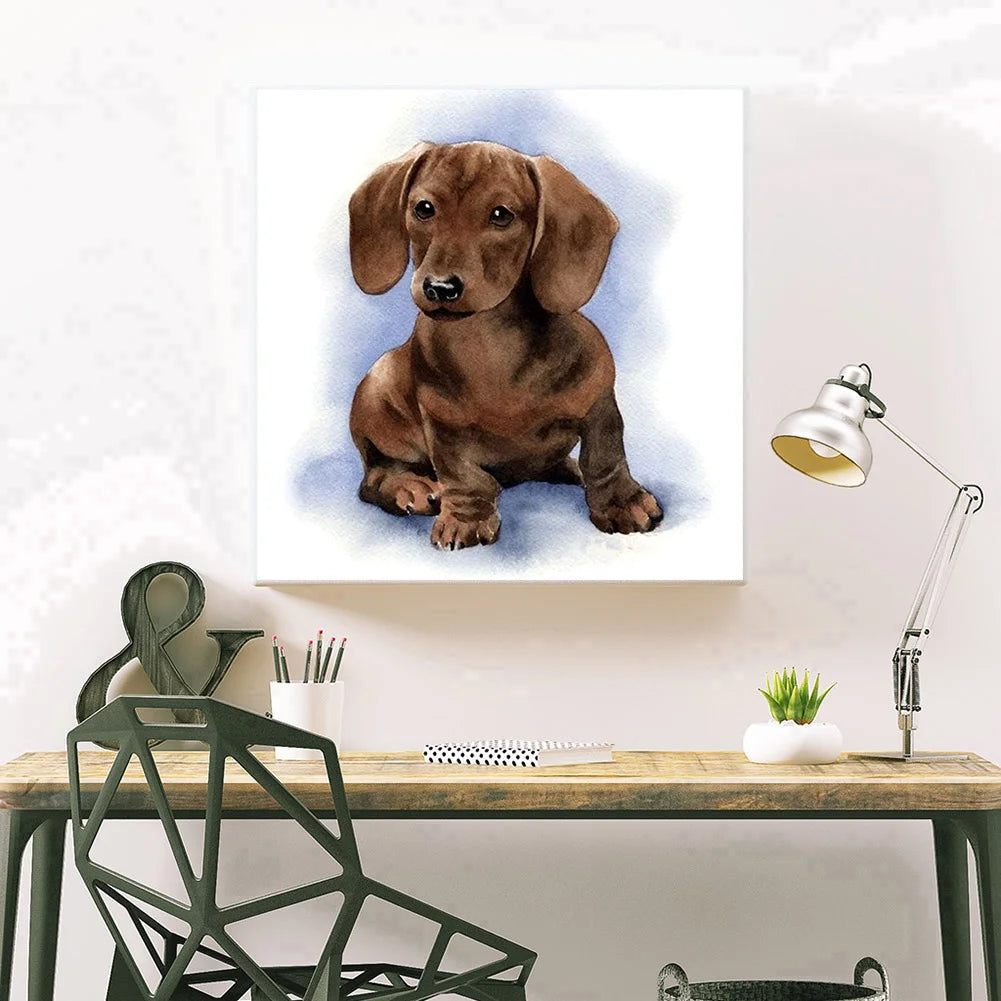 Brown Dog | Diamond Painting