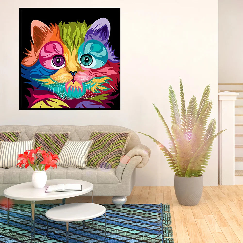 Colorful Cat | Diamond Painting