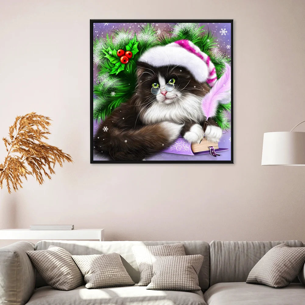 Christmas Cat | Diamond Painting