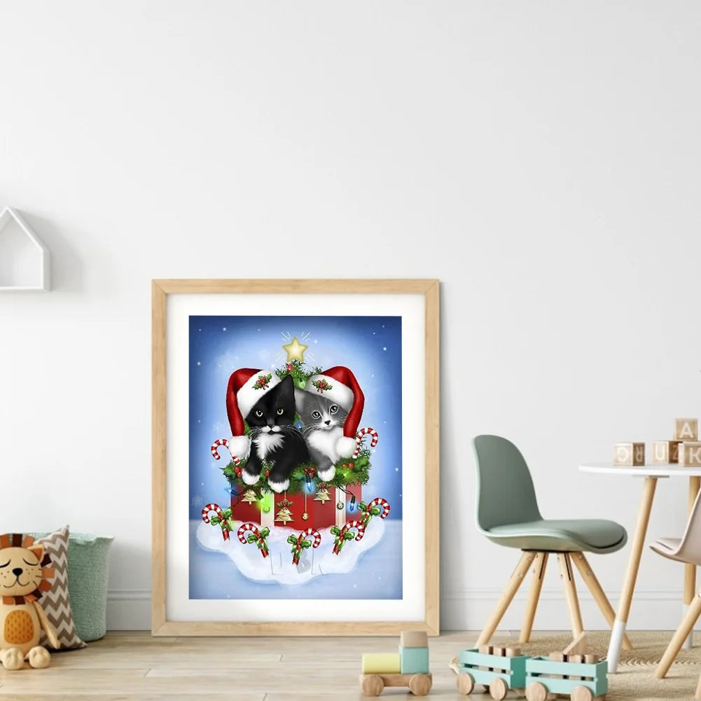 Christmas Cat | Diamond Painting