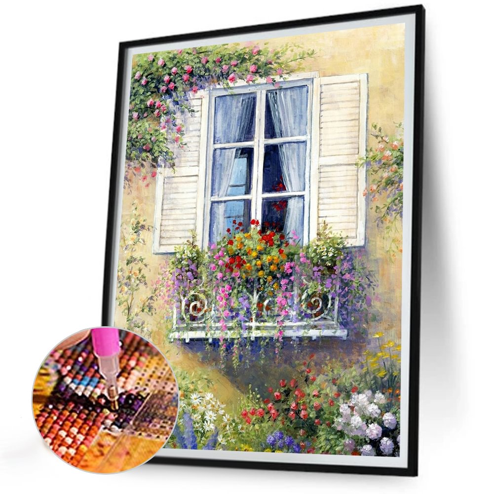 Window Flower | Diamond Painting