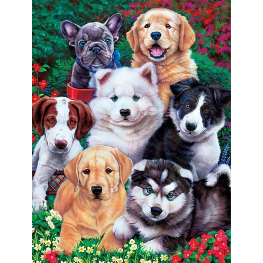 Dog Together | Diamond Painting