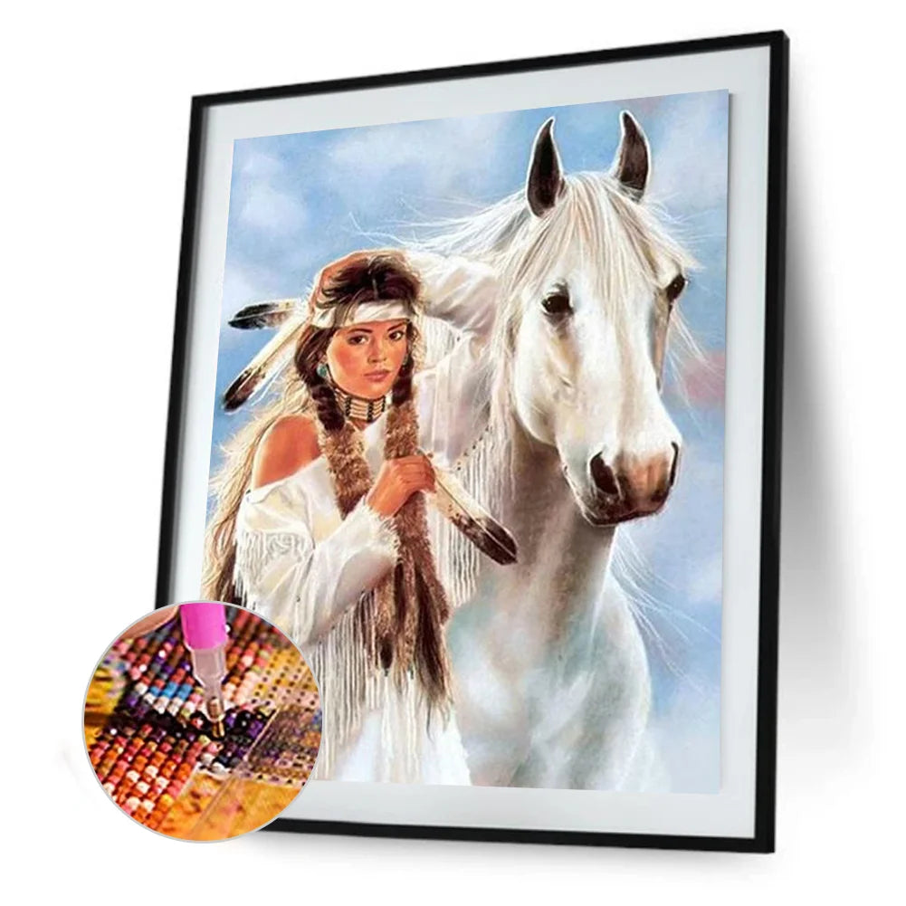 White Horse | Diamond Painting