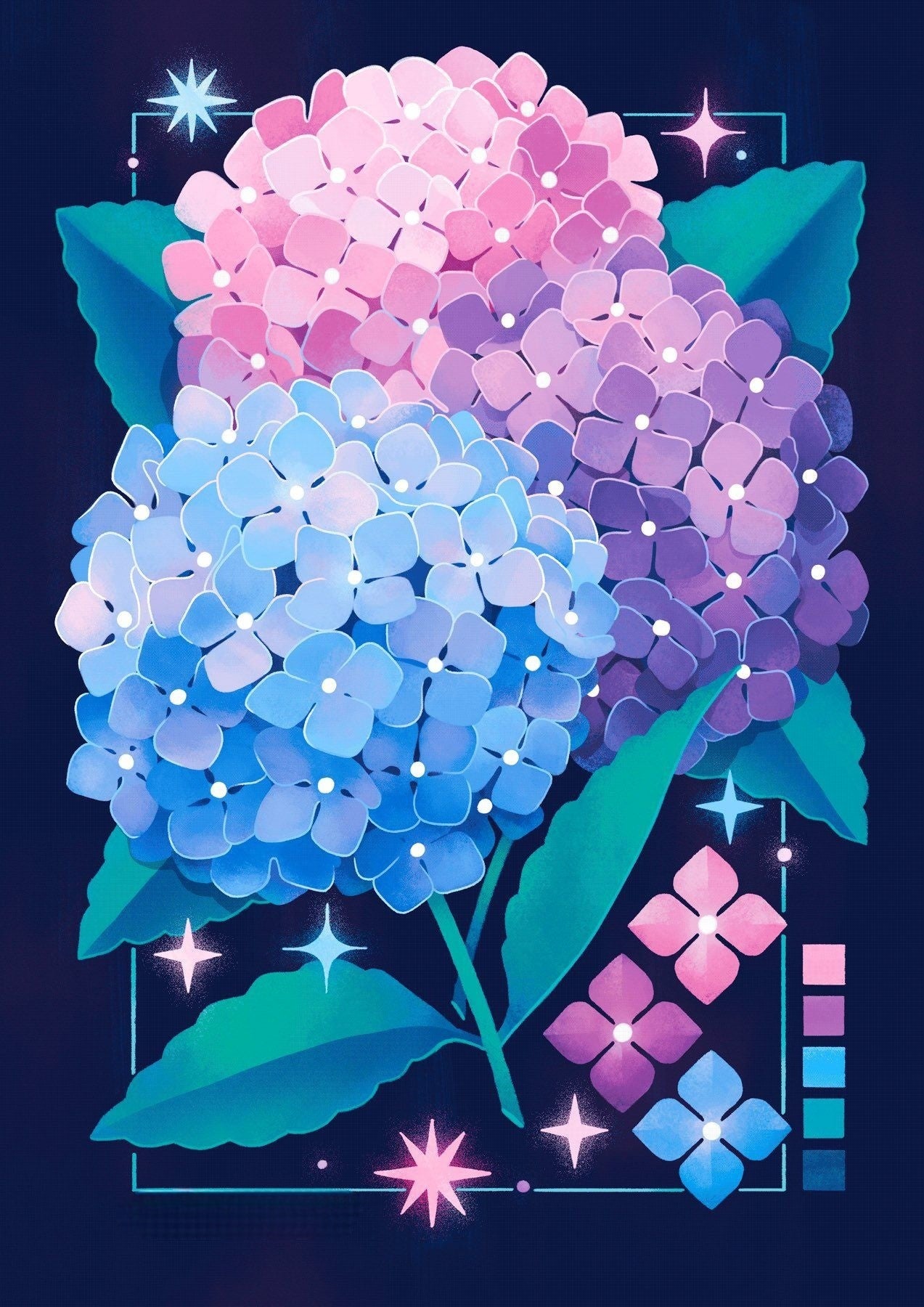 Hydrangea | Diamond Painting