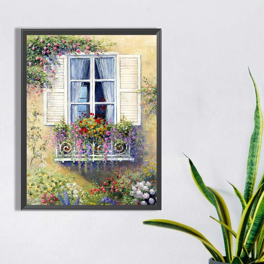 Window Flower | Diamond Painting