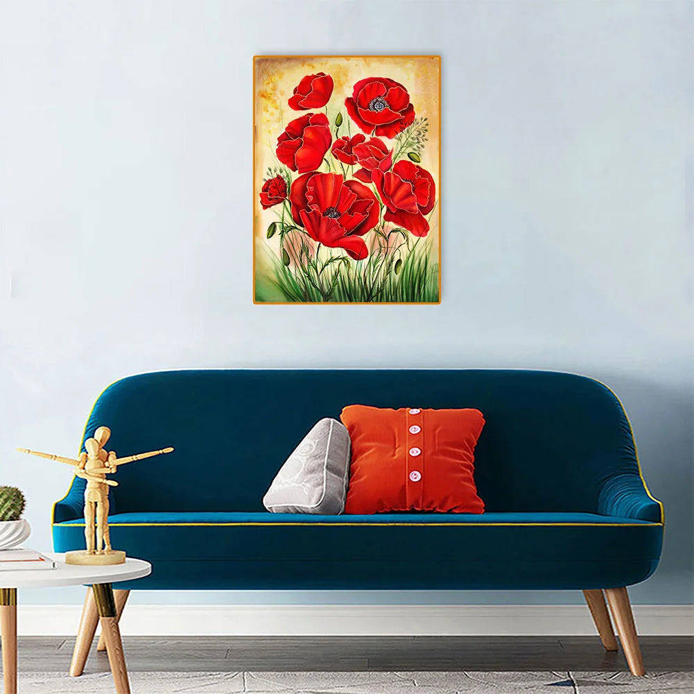 Red Flower | Diamond Painting