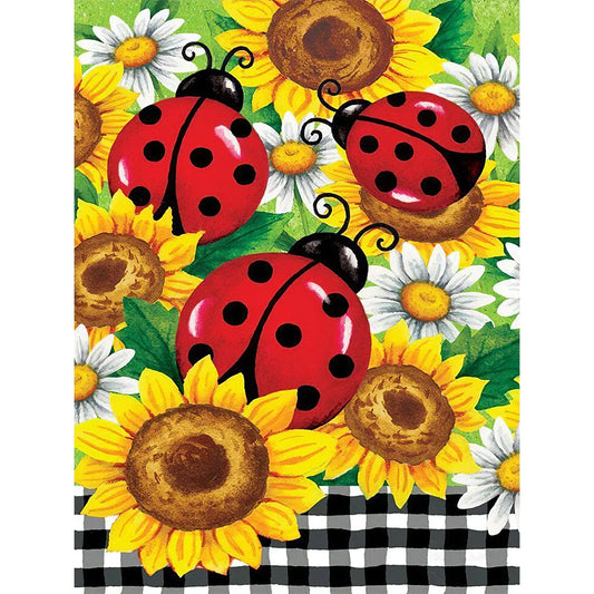 Ladybug Sunflower | Diamond Painting