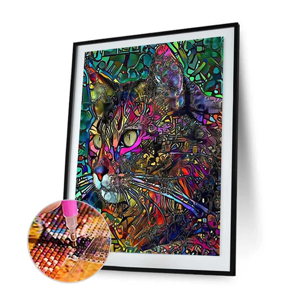 Colorful Cat | Diamond Painting