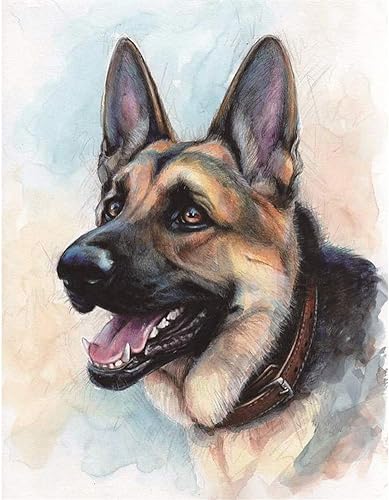Dog German Shepherd | Cross Stitch Embroidery