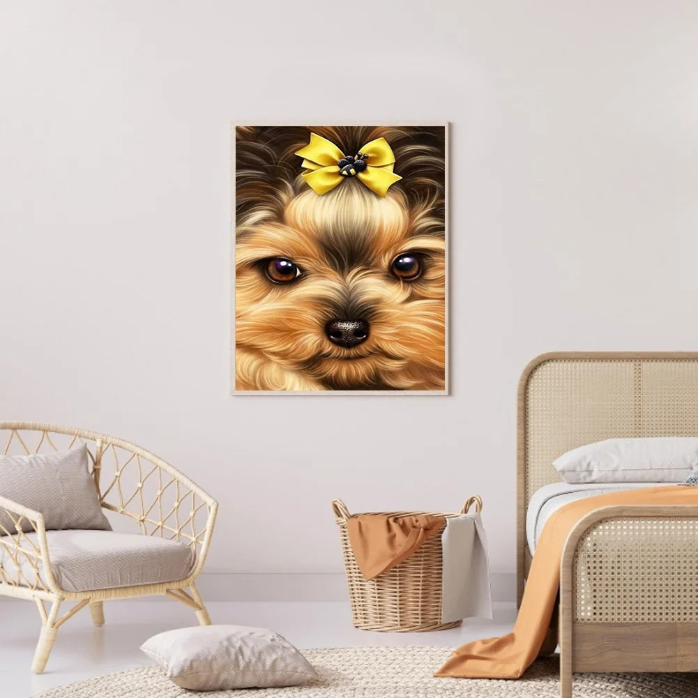 Cute Dog Yorkie | Diamond Painting