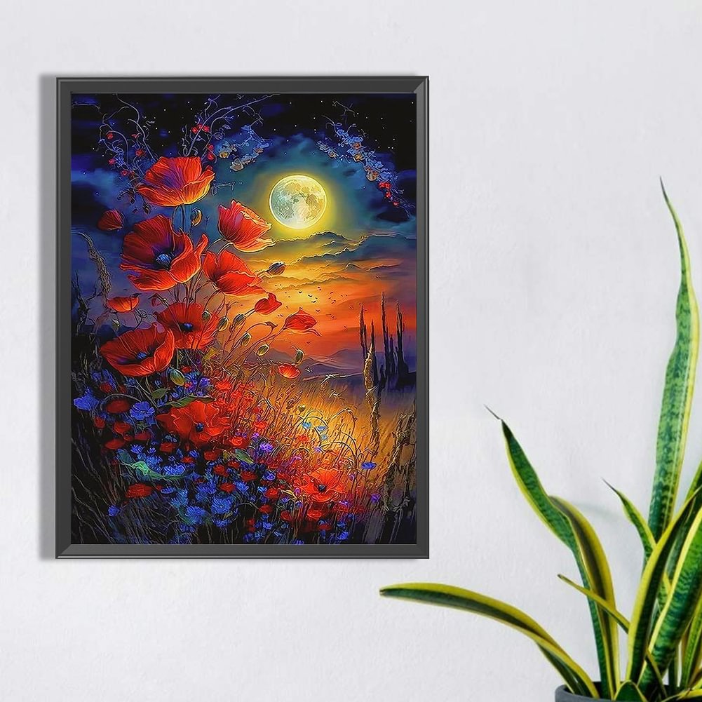 Night Moon Flower | Diamond Painting