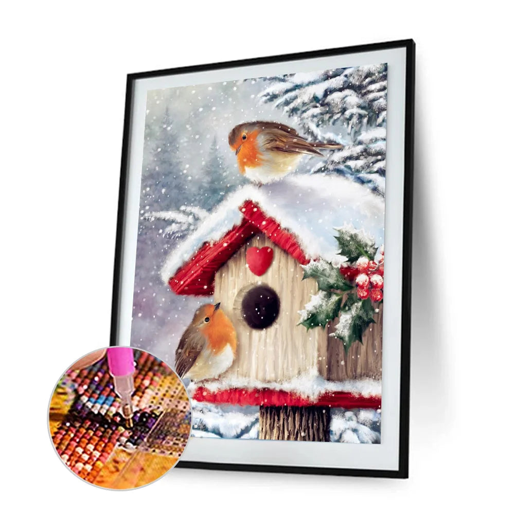 Christmas Robin Bird | Diamond Painting