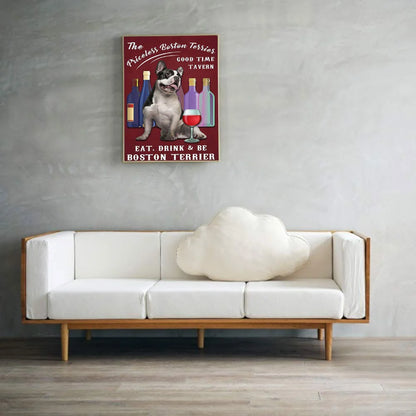 Wine Dog French Bulldog | Diamond Painting
