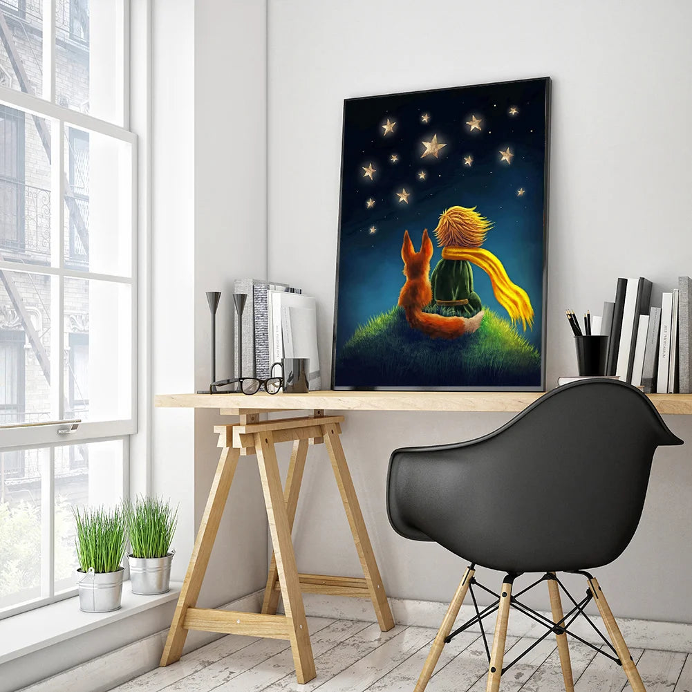 Little Prince And Dog | Diamond Painting