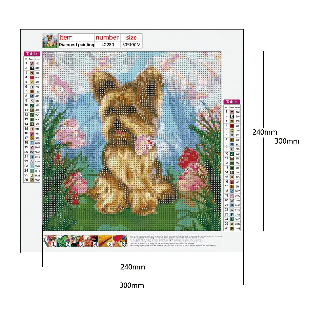 Animal Dog Yorkie | Diamond Painting