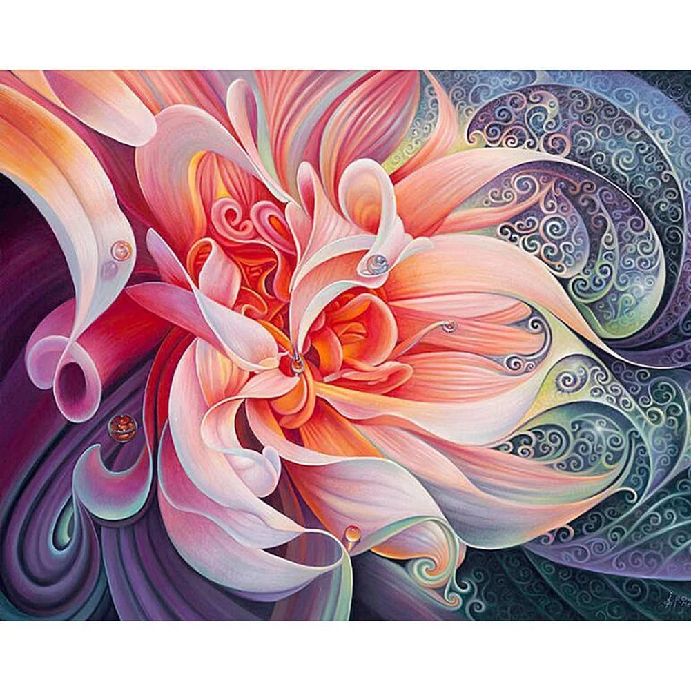 Abstract Flower | Cross Stitch Embroidery