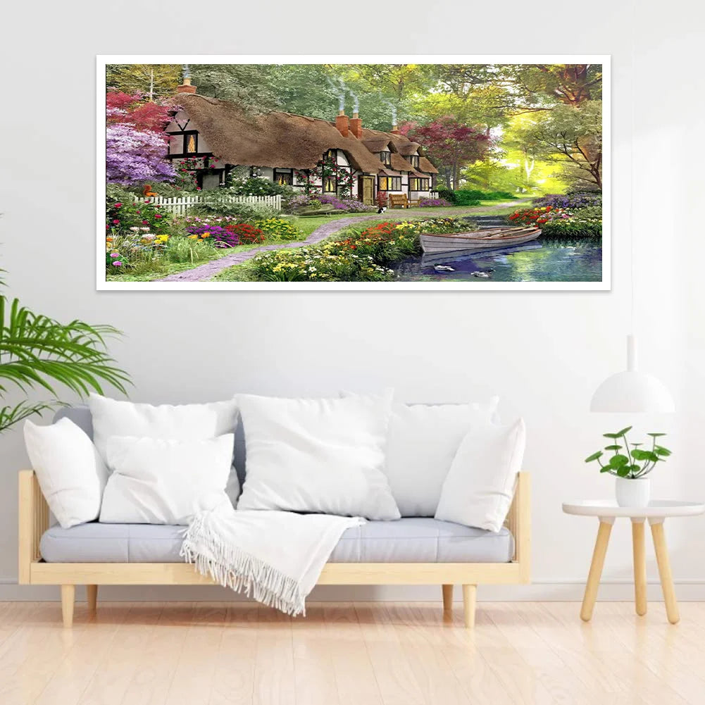 Villa With Garden | Diamond Painting