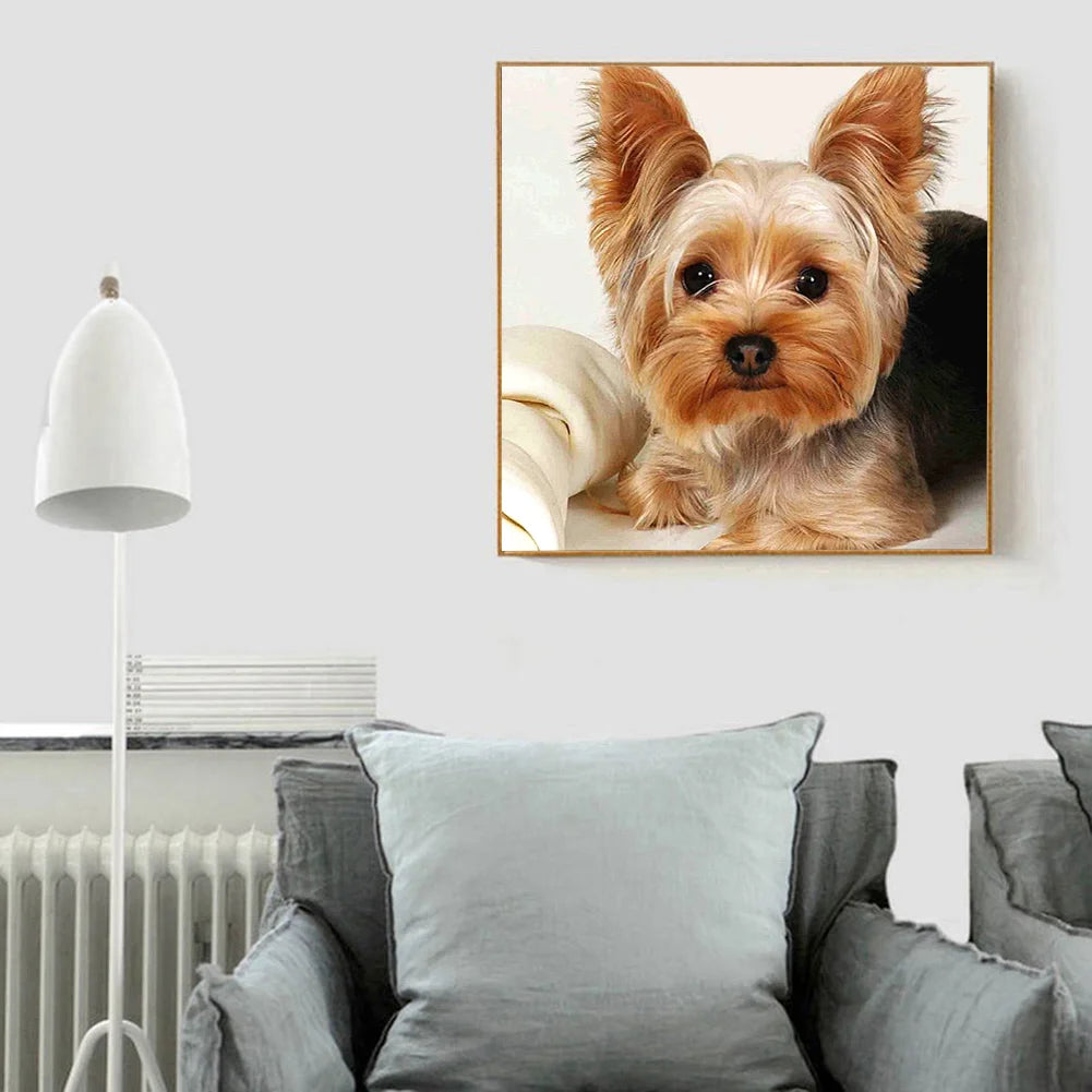 Brown Dog Yorkie | Diamond Painting