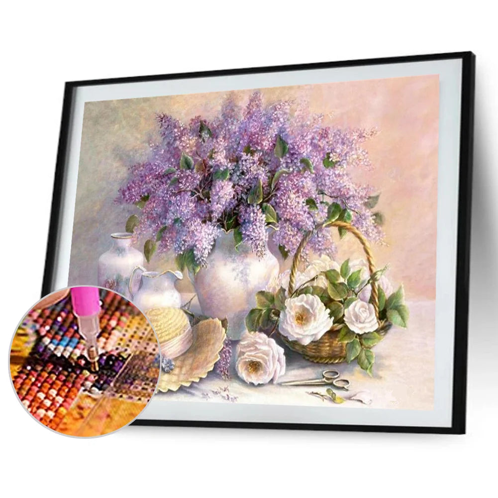 Flowers In The Vase | Diamond Painting