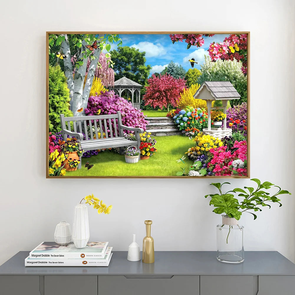 Garden Chair Flower | Diamond Painting