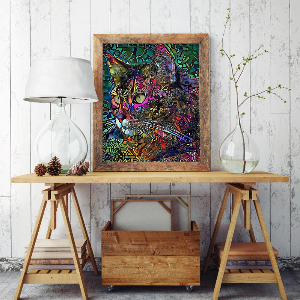 Colorful Cat | Diamond Painting