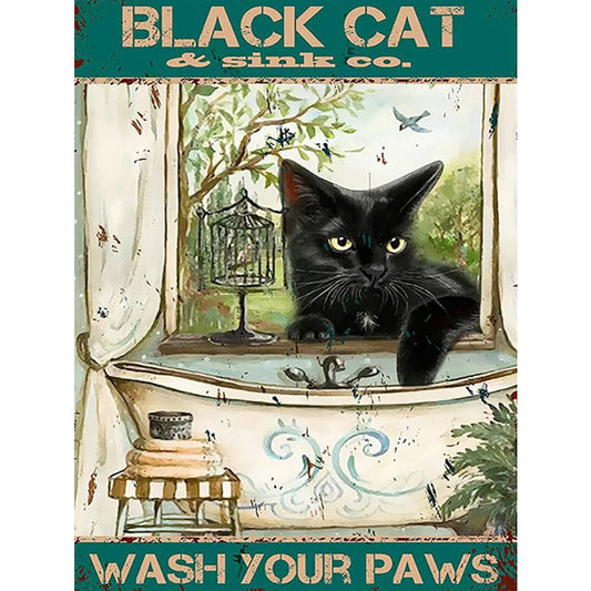 Black Cat | Cross Stitch Embroidery