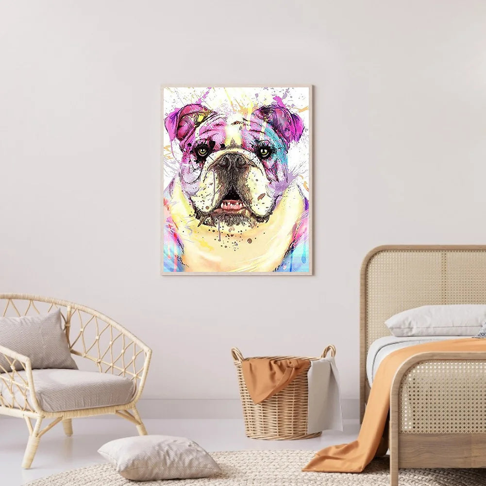 Colorful Dog French Bulldog | Diamond Painting