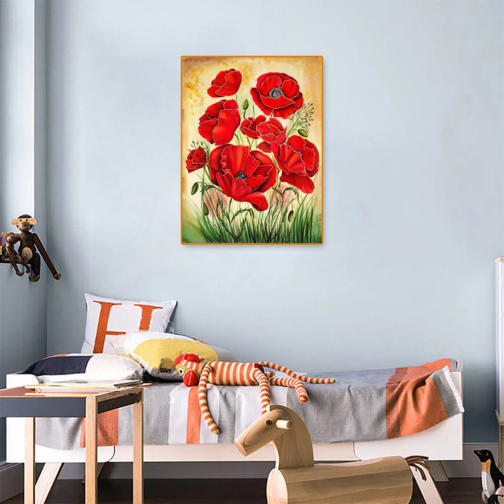 Red Flower | Diamond Painting