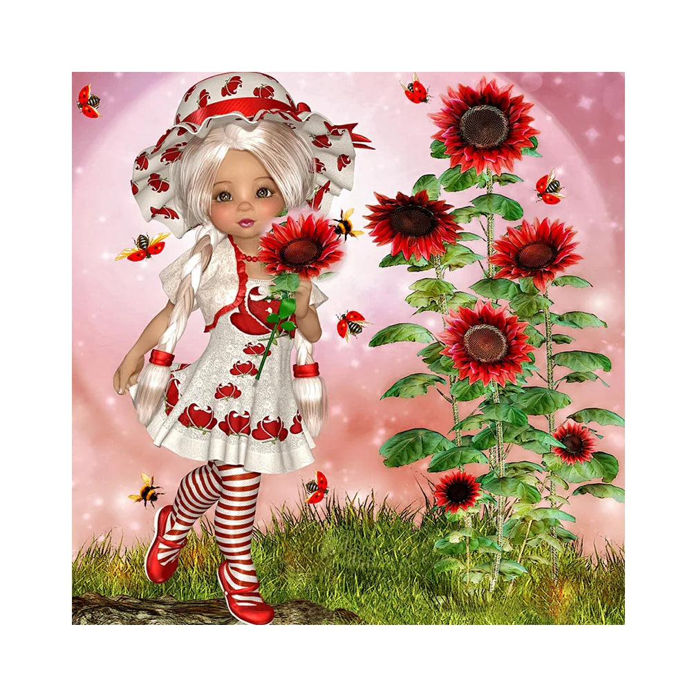 Beautiful Girl | Cross Stitch Embroidery