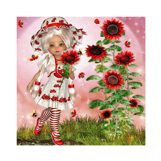 Beautiful Girl | Cross Stitch Embroidery